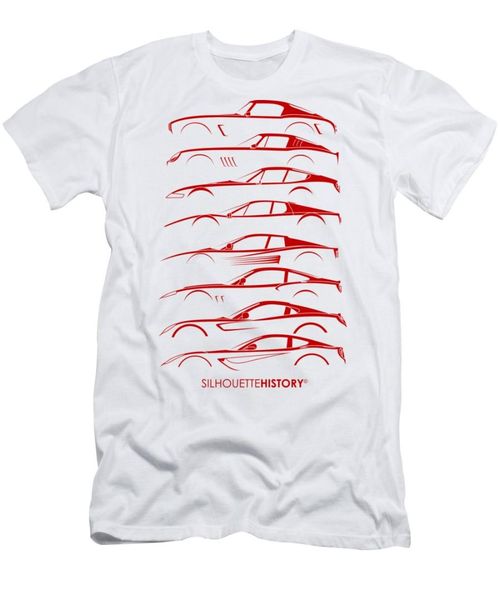 

la bella berlinetta silhouettehistory men's t-shirt