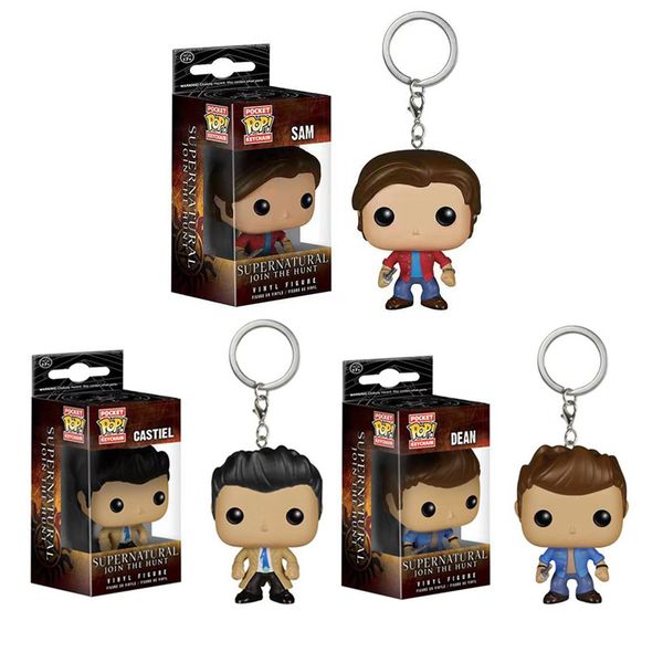

funko pocket pop keychain - supernatural vinyl figure keyring with box toy gift good quality christmas