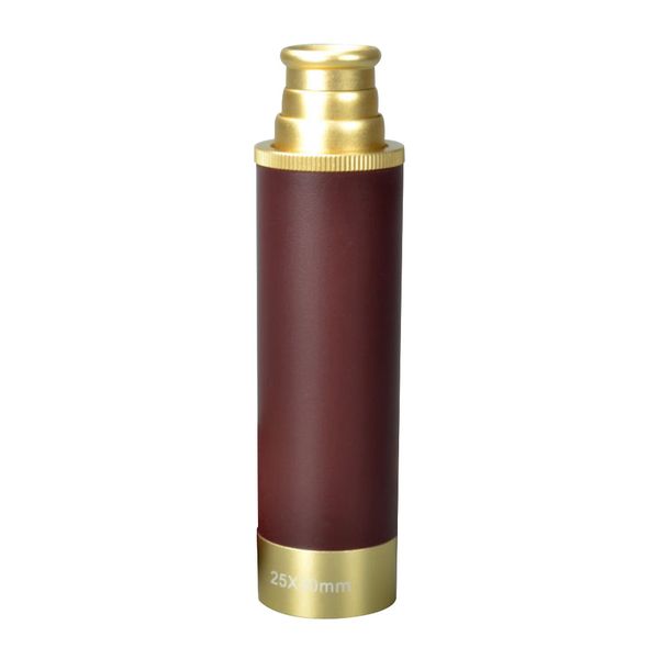 

25x30 pirate hunting pocket monocular telescope antique outdoor nautical portable spyglass prism hand retractable