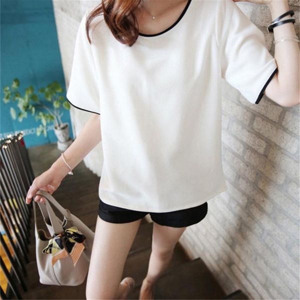 

running jerseys simple loose t-shirt women's fashion summer short-sleeved solid color tshirt plus size yoga gym fitness tee top, Black;blue