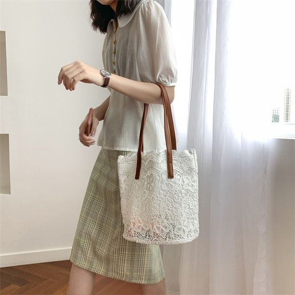 

2020 summer new ladies shoulder bag korean version of the elegant shoulder bag handbag women's large-capacity bucket