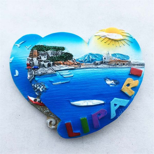 

lychee life italy parry sea scenic fridge magnets heart shaped refrigerator magnetic sticker home decoration travel souvenirs