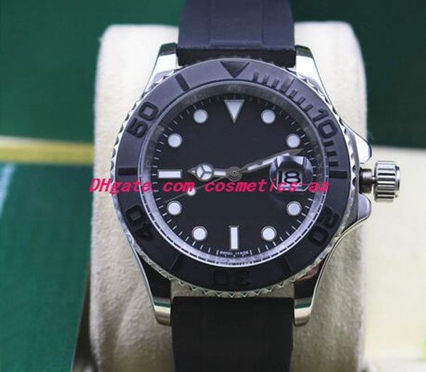 

11 style luxury wristwatch rubber strap new 40mm black dial 18kt white gold 116655 116622 automatic mechanical men watches