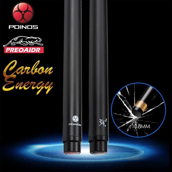 

preoaidr 3142 poinos billiard cue pool cue pool stick carbon fiber shaft 10.8mm tip uni-loc shaft with joint protector