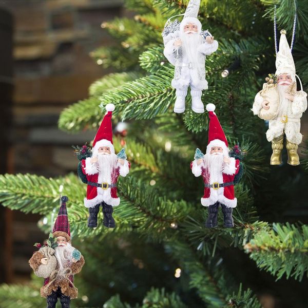 

christmas santa claus doll ornament decoration tree figurine collection standing tradition tabel decor fa3278