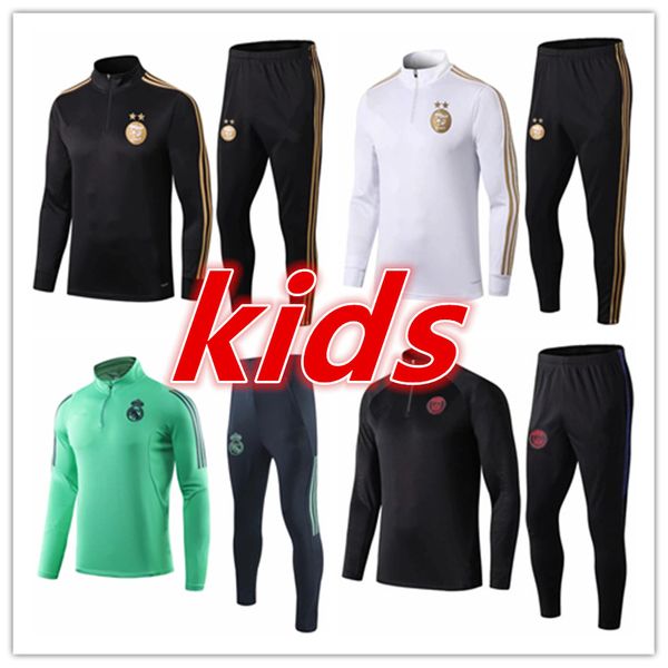 

SurvÃªtement de football 2019 2020 new algerie kid occer track uit kit 19 20 mahrez kid training uit football track uit jacket joggin, Black;yellow