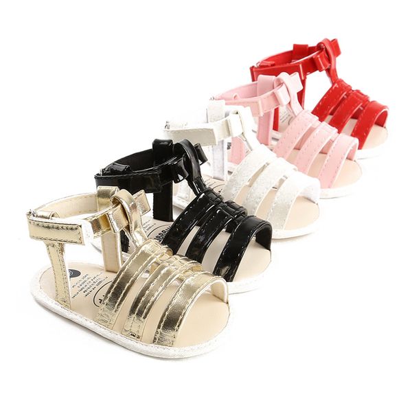 

0-18m newborn infant kids baby girls boys shoes summer casual soft sole crib shoes hollow out non-slip casual sandals, Black;red
