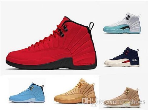 

2019 jumpman xii red vachetta tan college navy university blue michigan 12 basketball shoes mens trainer 12s suede sport sneakers size41-47