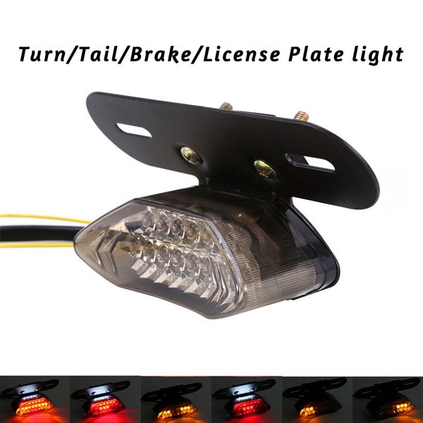 

мотоцикл 20 led atv задний фонарь сигнал поворота сигнал торможения фонарь освещения номерного знака 12v дымовая линза