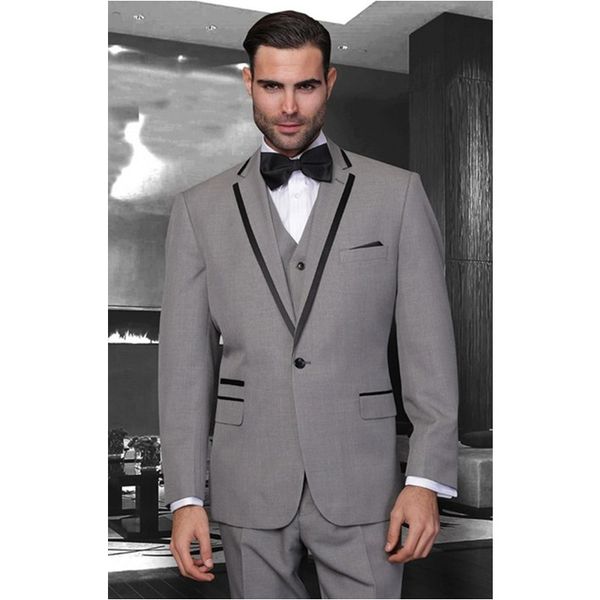 

latest coat pant design mens wedding suits 3pieces(jacket+pants+vest) party prom suits groomsmen groom man tuxedos set, White;black