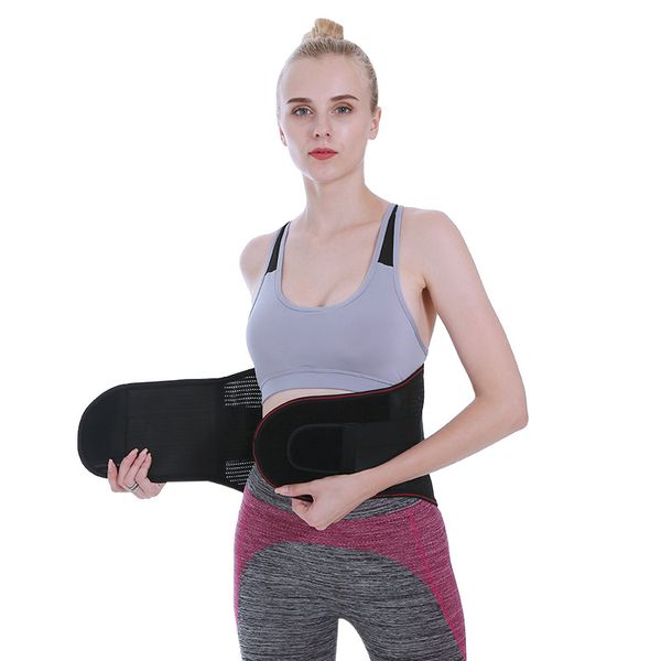 

lower back waist support brace belt double adjustable back brace lumbar support belt for pain relief health care braces, Black;gray