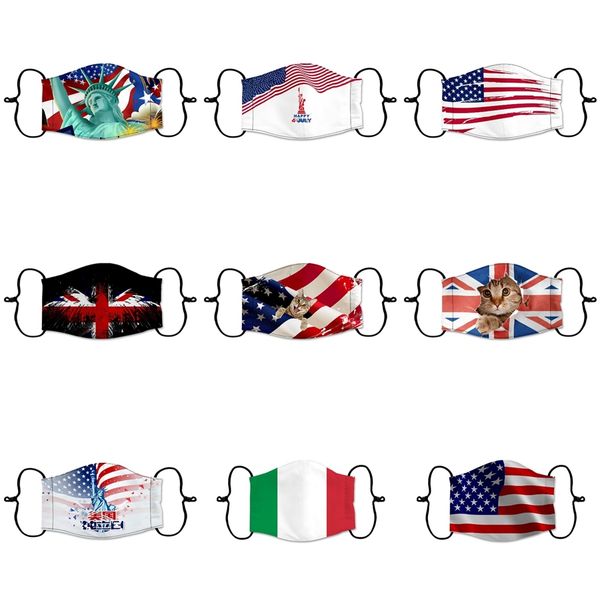 

2020 in stock fast ship and face masks 25 with breathing valve 3-layer fashion designer mask dustproof earloop ma #71