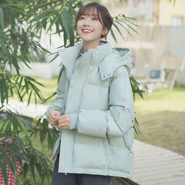 

female jacket winter jacket women parka women warm clothes korean style fashion 2020 short hooded ropa de mujer 1513 pph698, Black