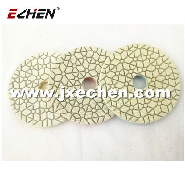 

3 pcs 5 inch polishing pad with hook and loop backed