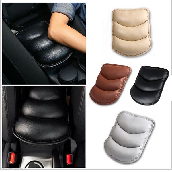 

1pc universal faux leather auto console central armrest soft pad cushion mat