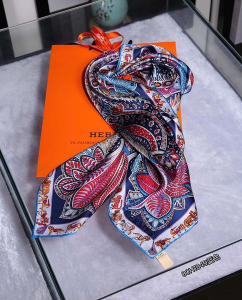 

2019 Brand New Женщины бренда шарф высокого качества шелковые шарфы Классический цвето