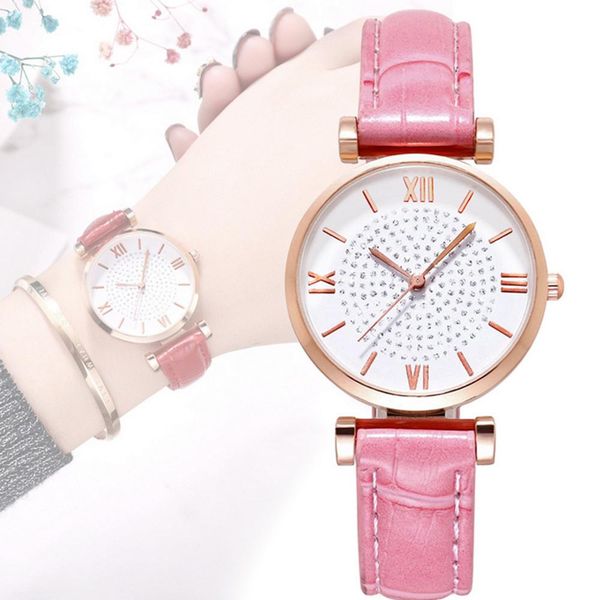 

new fashion rhinestone watches women stainless steel bracelet watches ladies quartz clocks &50, Slivery;brown