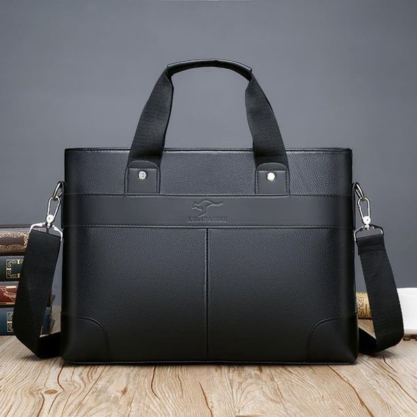 

designer business bags casual pu leather mens messenger bag vintage men's crossbody bag bolsas black brown lapbag #d5g1