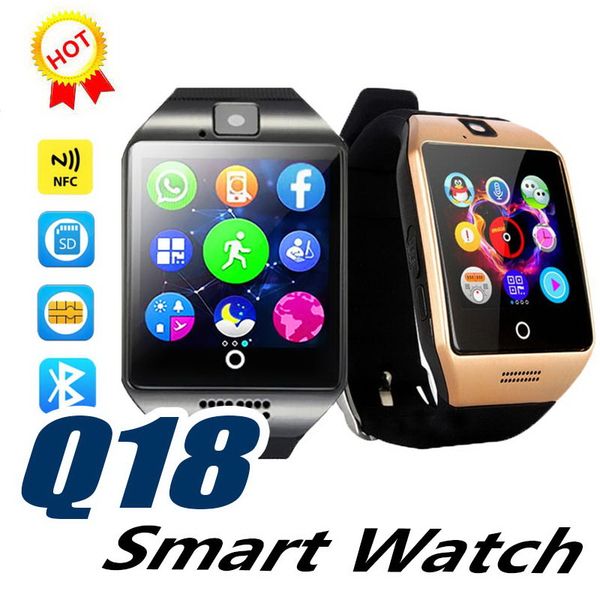 

1 шт. 2019 Q18 смарт-часы новые лучшие продажи Bluetooth GSM камера TF карта телефон наручные