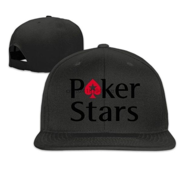 

hittings pokerstars adjustable snapback baseball hats flat cap black black, Blue;gray