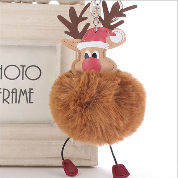 

1шт санта клаус плюшевый брелок кулон kerst рождественский подарок для детей elk елочных натал новый год navidad-s