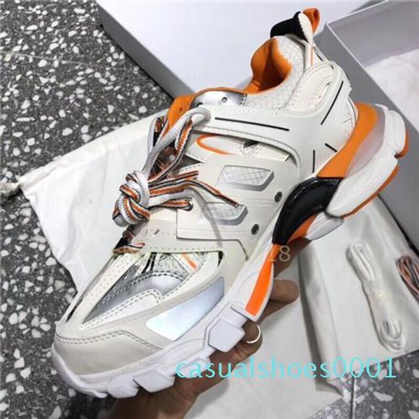 

men women casual shoes track sneakers luxury designer tess paris men gomma maille black low track 3m triple s outdoor chaussuresci01