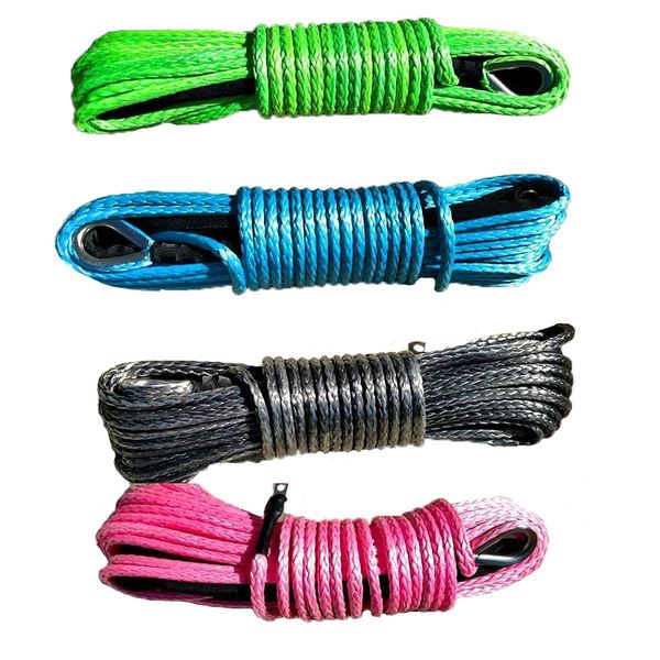 

8mm x 30m all kinds of colors synthetic winch rope ing