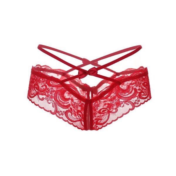 

women's panties lace butterfly underwear perspective thong t pants low waist temptation hollow, Black;pink