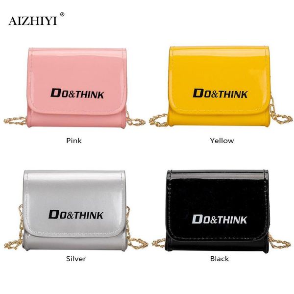 

fashion pu leather shoulder messenger bag women letters chain mini crossbody travel handbags