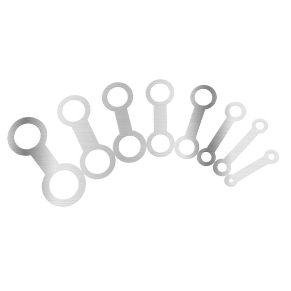 

8 pcs stainless steel saxophone leather pads repair tool parts, silver