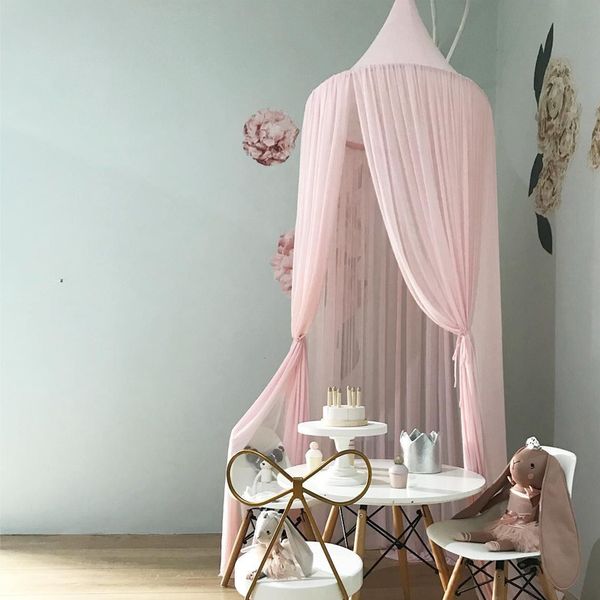 

kids baby bedding dome bed canopy cotton mosquito net hanging bedcover curtain girl room decoration kids reading play home decor