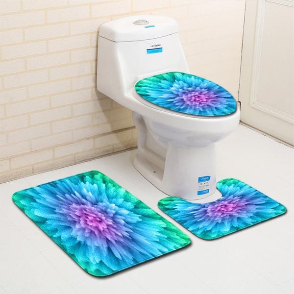 

bathroom mat chamber pot three-piece set