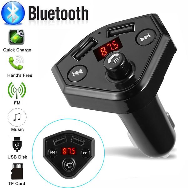 

car-styling carprie car mp3 player bluetooth car fm transmitter wireless radio adapter usb charger mp3 player td0821 dropship