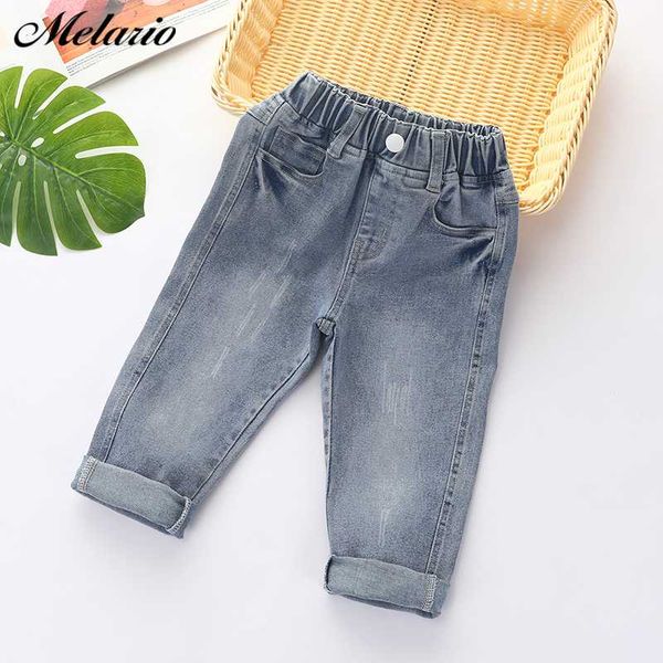 

melario children jeans spring autumn kids jeans for girls boys casual loose children new baby long pants, Blue