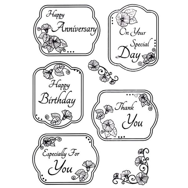 

flower happy special day frames scrapbook diy p cards account rubber stamp clear stamps transparent stamp card stamper
