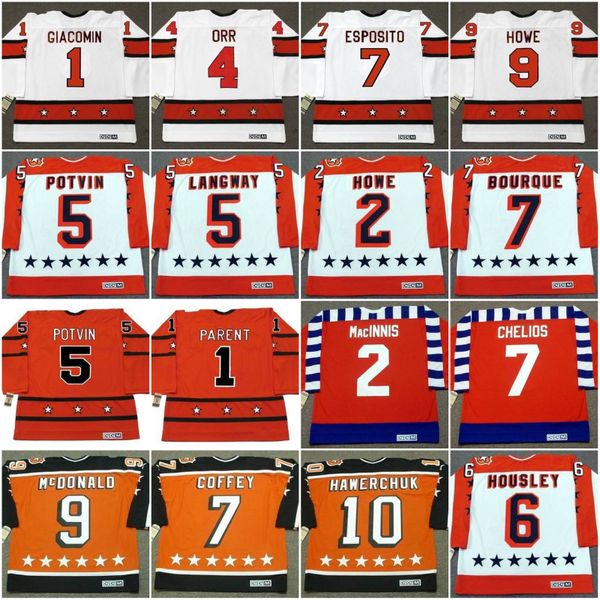 

1 BERNIE PARENT 1975 All Star Vintage Hockey Jersey EDDIE GIACOMIN AL MacINNIS MARK HOWE BOBBY ORR 1973 DENIS POTVIN 1978 ROD LANGWAY