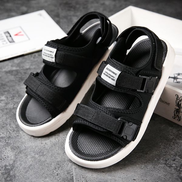 

vogue summer new outdoor sandals men casual shoes comfortable non-slip men beach shoes original breathable slippers, Black