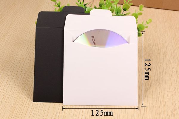 

12.5*12.5cm disc cd sleeve 250gsm thick kraft cd dvd paper bag cover wedding party packaging envelope pack boxes