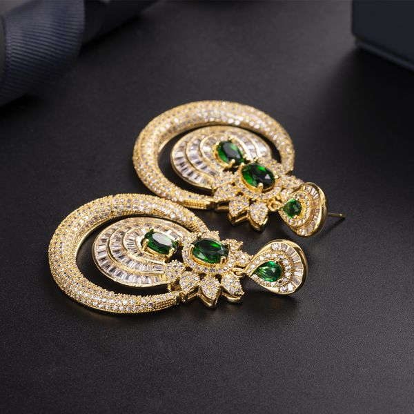 

star with the same personality earrings plated 18k exaggerated luxury wedding party earrings factory wholesale customized wholesale, Golden;silver