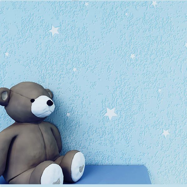 

home wall decoration children's room wallpaper waterproof anti-smudge washable stars warm 3d cartoon boy girl bedroom starry sky wall p