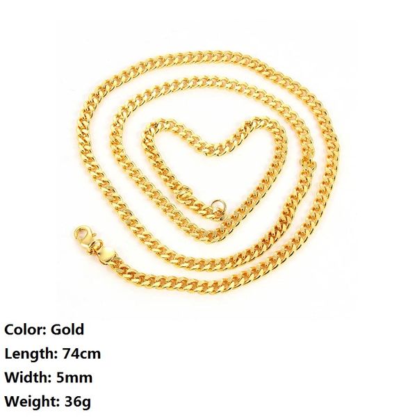 

fashion 74cm gold hip hop long chain lobster clasps hooks diy fashion pendant necklace for women man jewelry finding gift, Silver