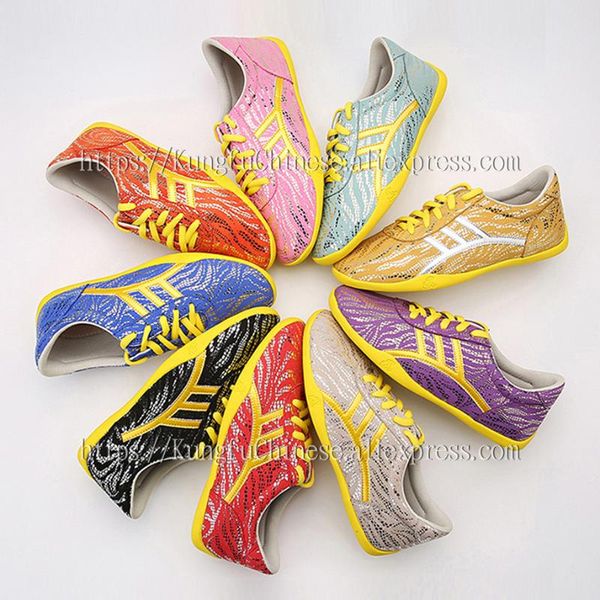 

dazzling wushu shoes taolu kungfu shoes routine martial arts professional competition for men women boy girl kids adults