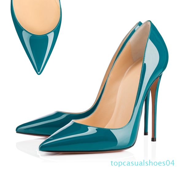 

with box red bottoms high heels spikes designer women shoes so kate styles fashion 8cm 10cm 12cm leather pointed toes pumps dress shoe t04, Black