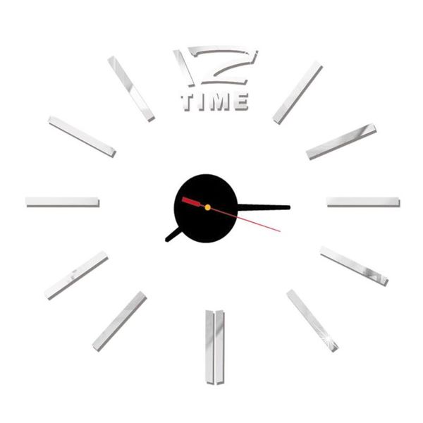 

modern 3d wall quartz clock pointer mirror diy sticker home decor art quality