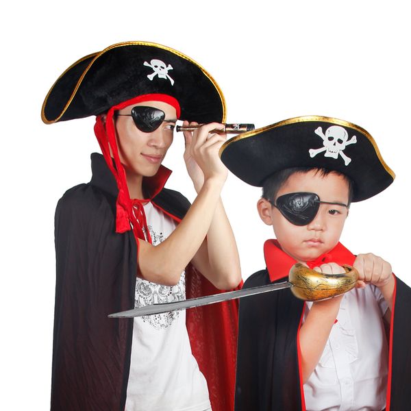 

pirate equipment captain hat eyeshade flag for costume halloween party performances carnival christmas headdress