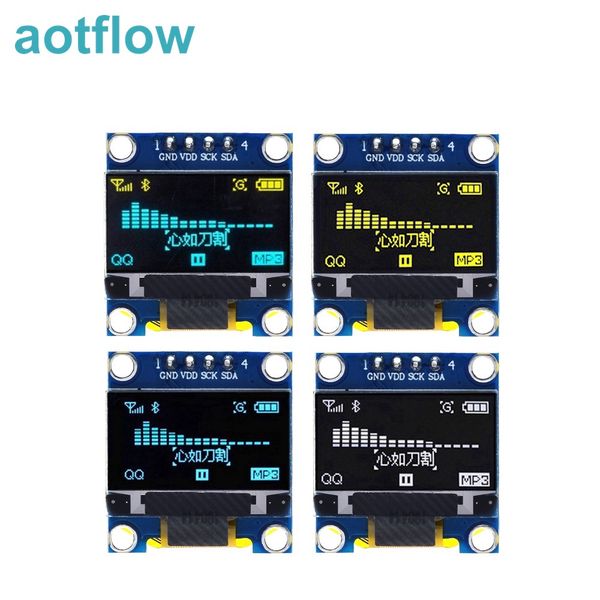 

4pin 0.96" white/blue/yellow blue 0.96 inch oled 128x64 oled display module 0.96" iic i2c communicate for arduino board