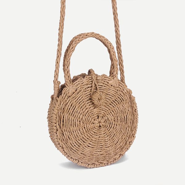 

женщины сплетенного круглого rattan мини солома сумка бали bohemian бич круг сумка лето ручной работа ретро вязаная сумка сумка