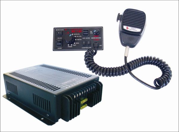 

higher star 200w electron warning siren car alarm amplifiers with control panel + 2 units 100w speaker