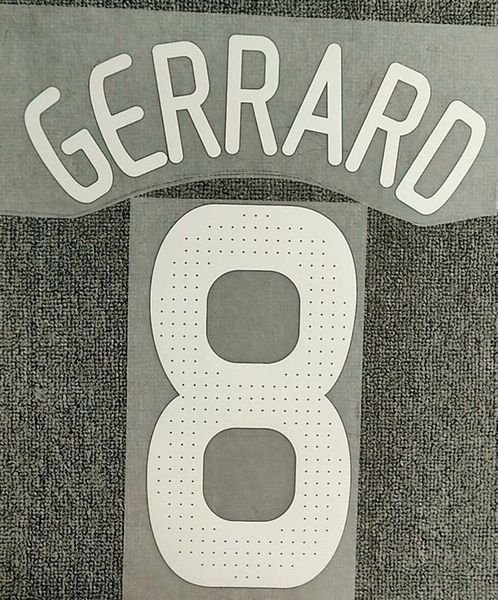 

2008 #8 gerrard nameset printing iron on heat transfer patches