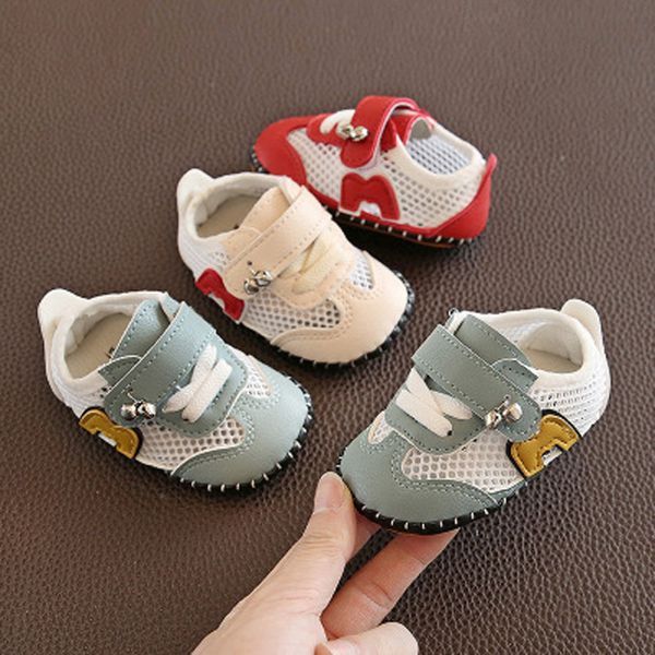 

spring autumn new style baby first walking shoes for baby net sport shoes non-slip soft bottom step summer single